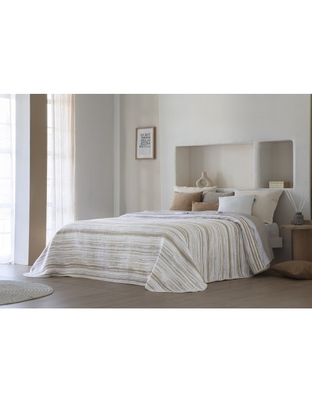 Colcha Pique Jacquard Reversible Fundeco Eliot