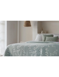 Colcha Pique Jacquard Reversible Fundeco Laisa 2