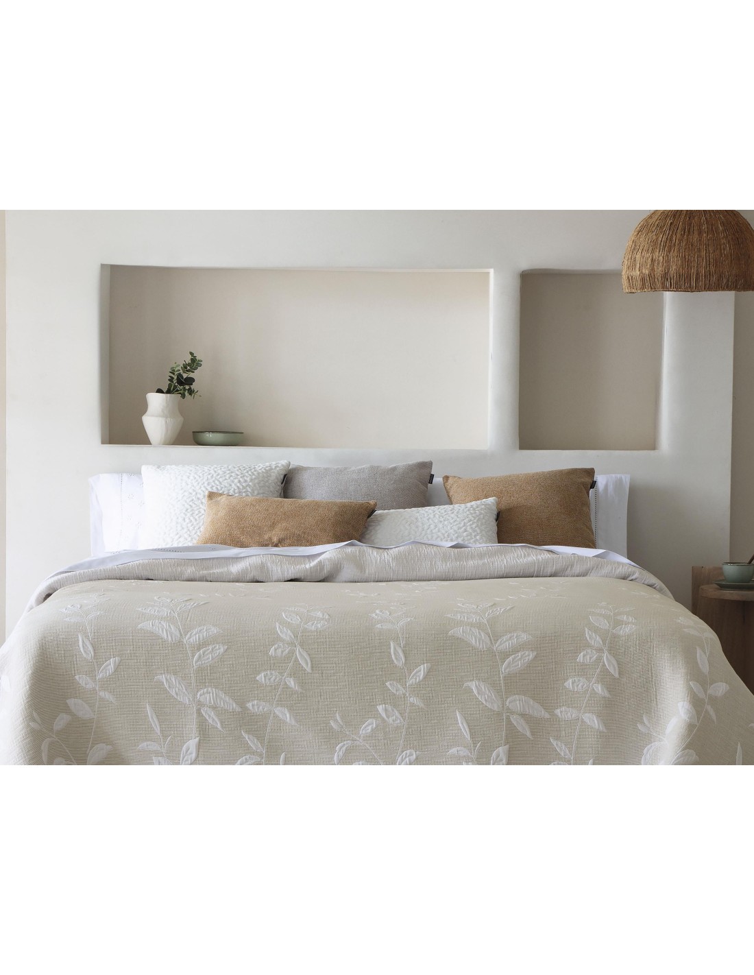 Colcha Pique Jacquard Reversible Fundeco Laisa