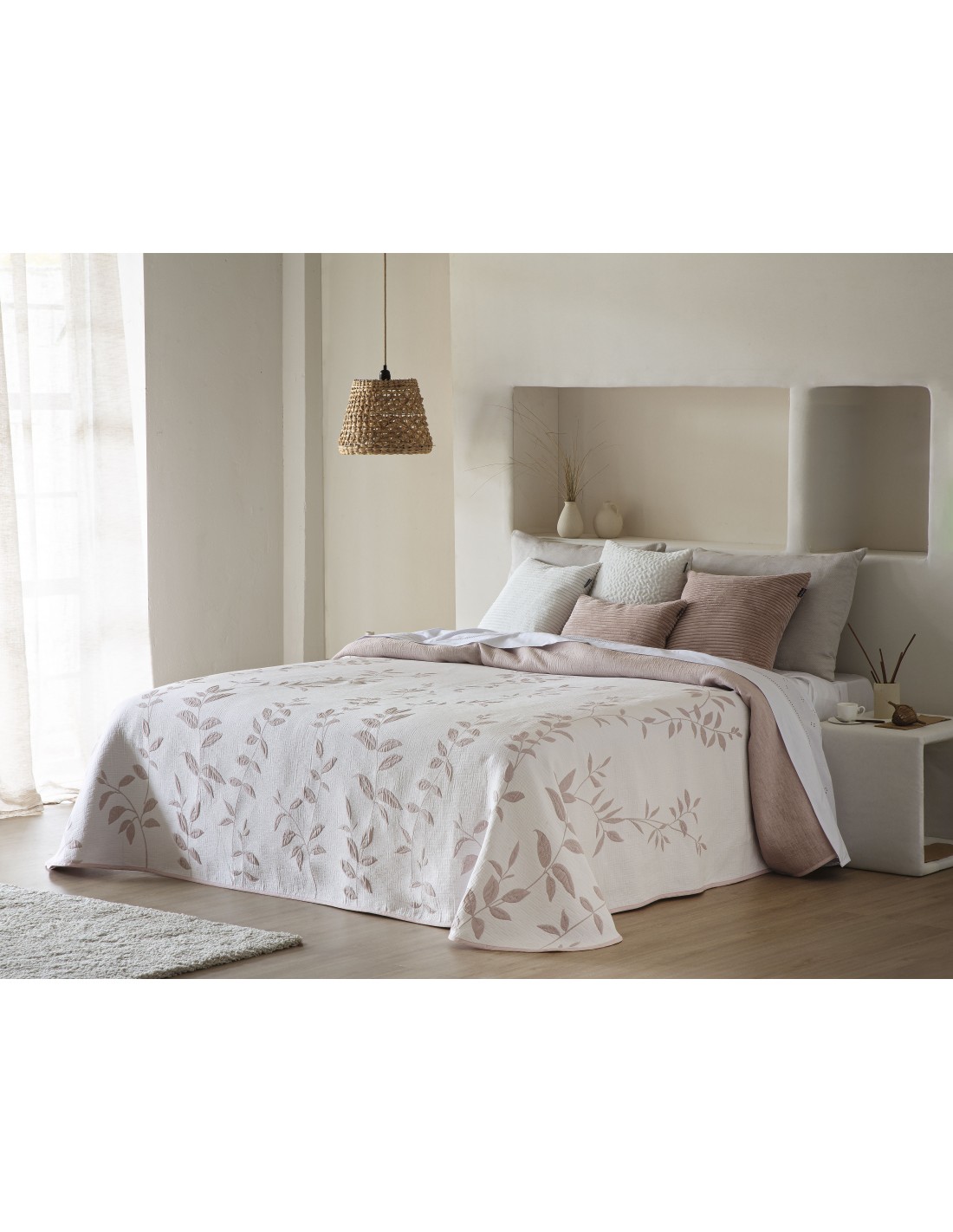 Colcha Pique Jacquard Reversible Fundeco Laisa