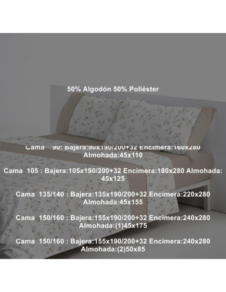 Juego Sábana Fundeco Ainoa