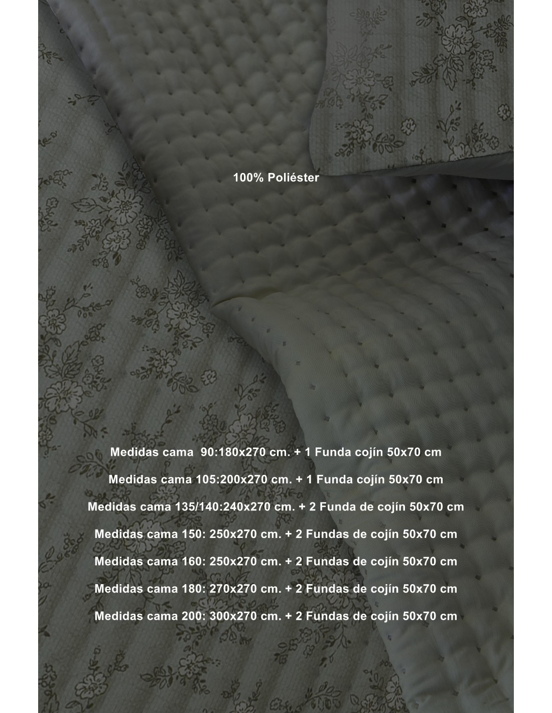 Colcha Bouti Fundeco Jacquard Reversible 150 Gramos Elody