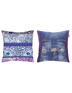 Pack Funda de Cojín con Cremallera TEJANO P.