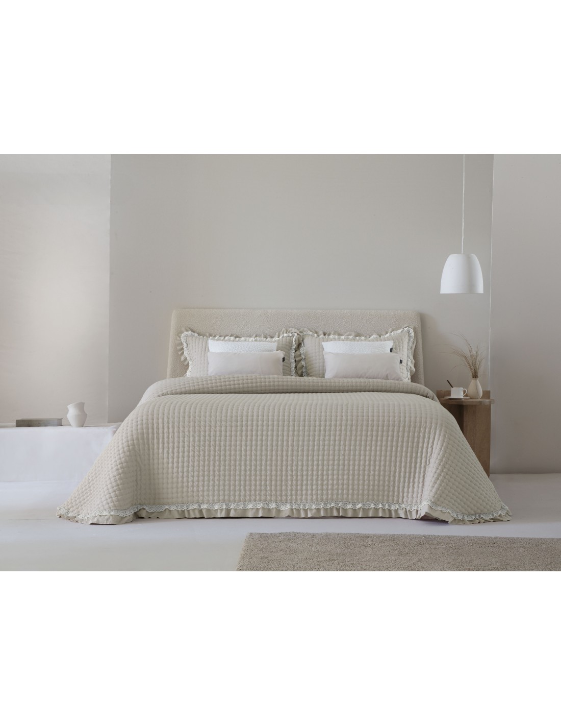 Colcha Bouti Fundeco Liso Reversible 150 Gramos Everly