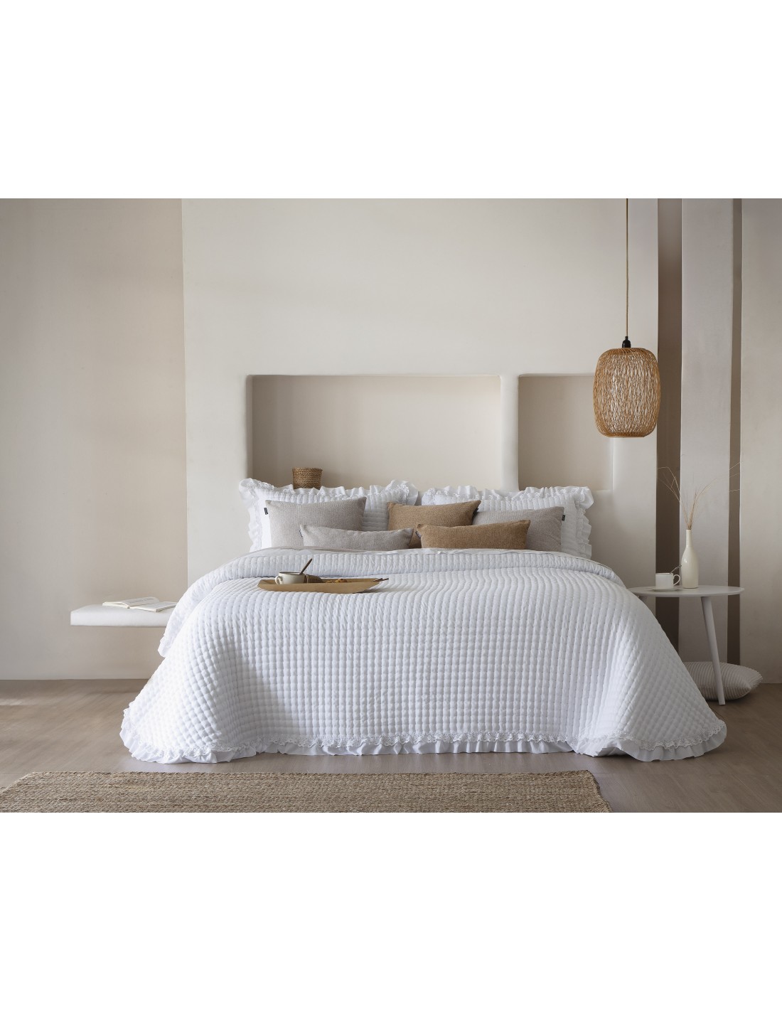 Colcha Bouti Fundeco Liso Reversible 150 Gramos Everly