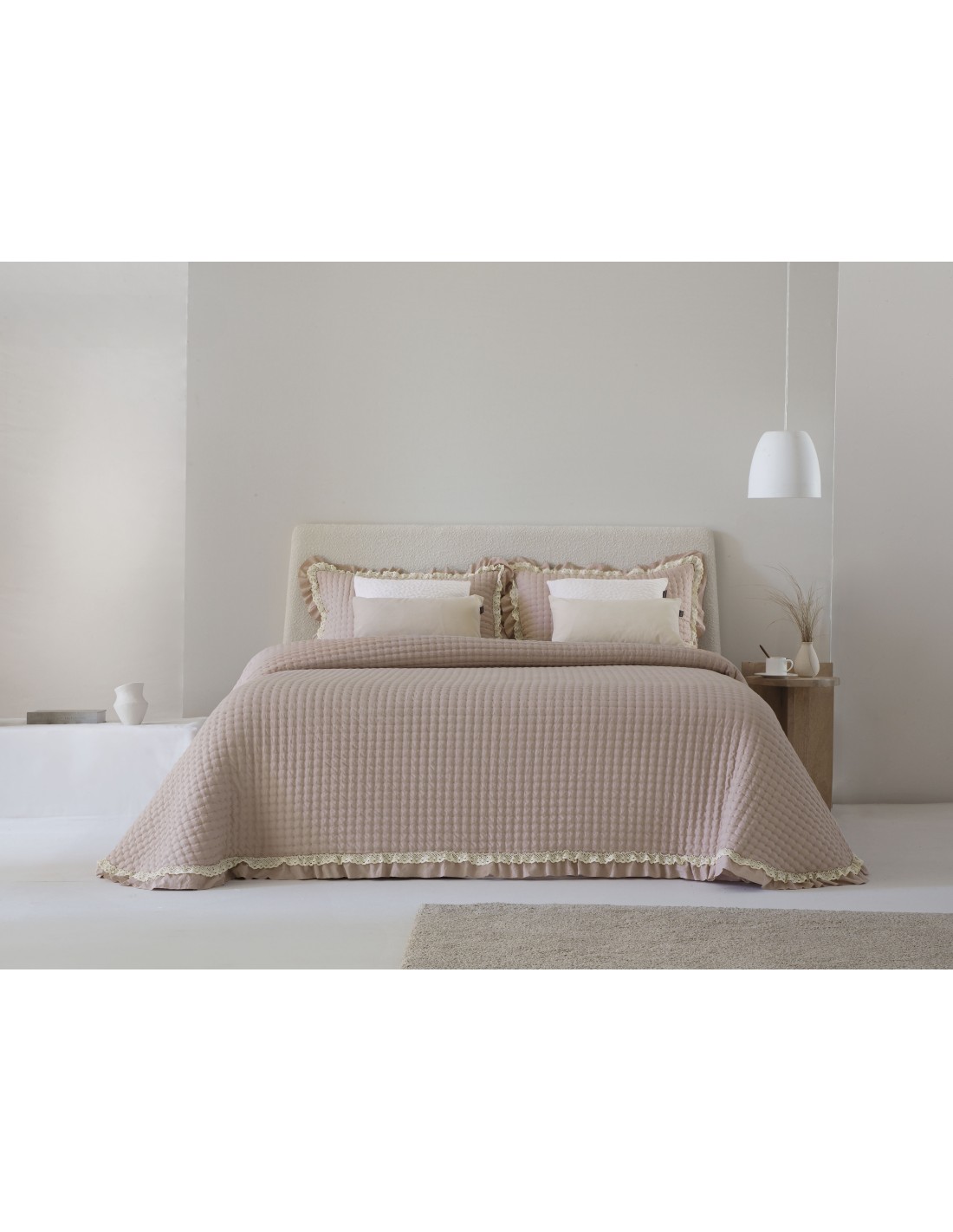 Colcha Bouti Fundeco Liso Reversible 150 Gramos Everly