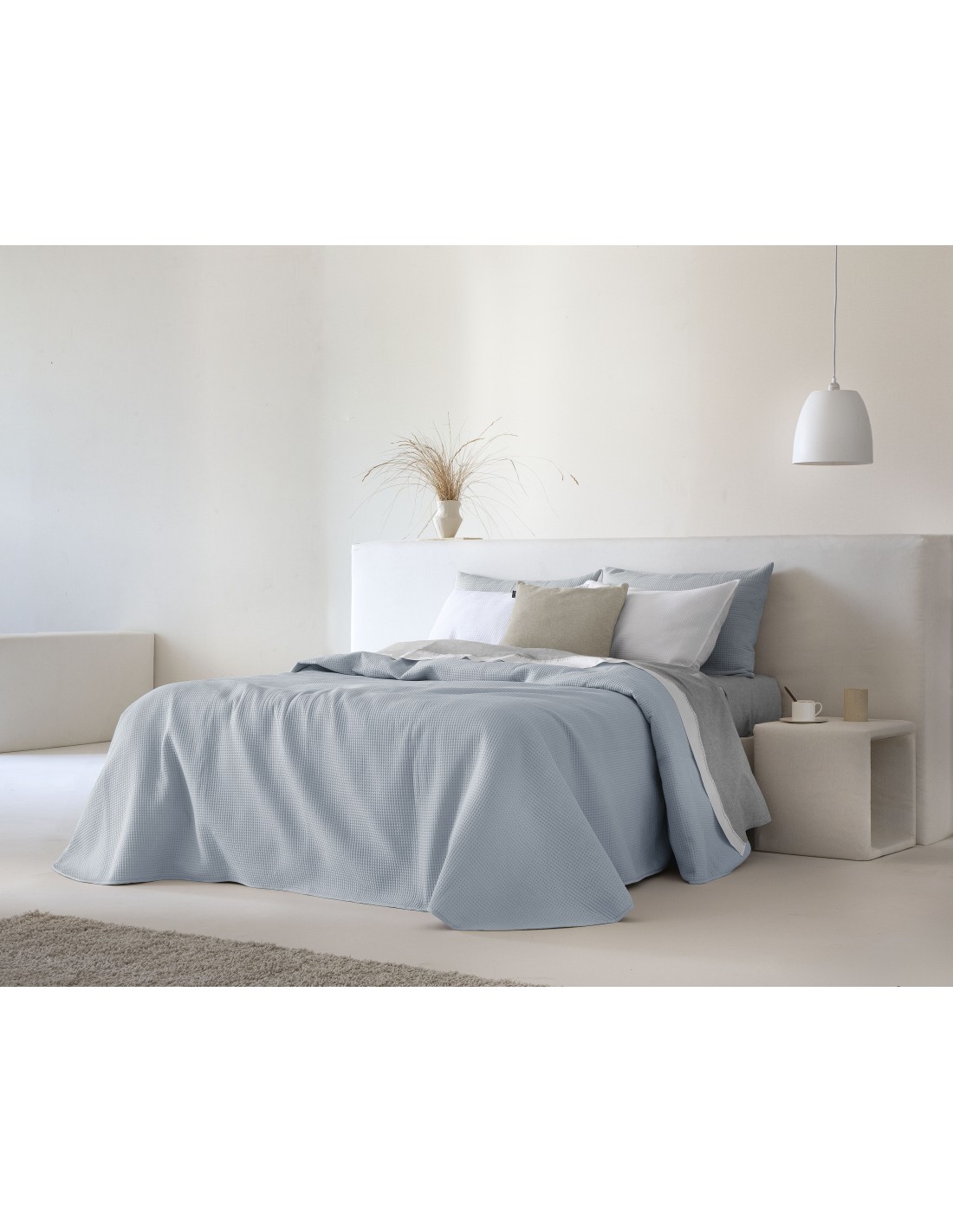 Colcha Bouti Fundeco Liso 120 Gramos Marina