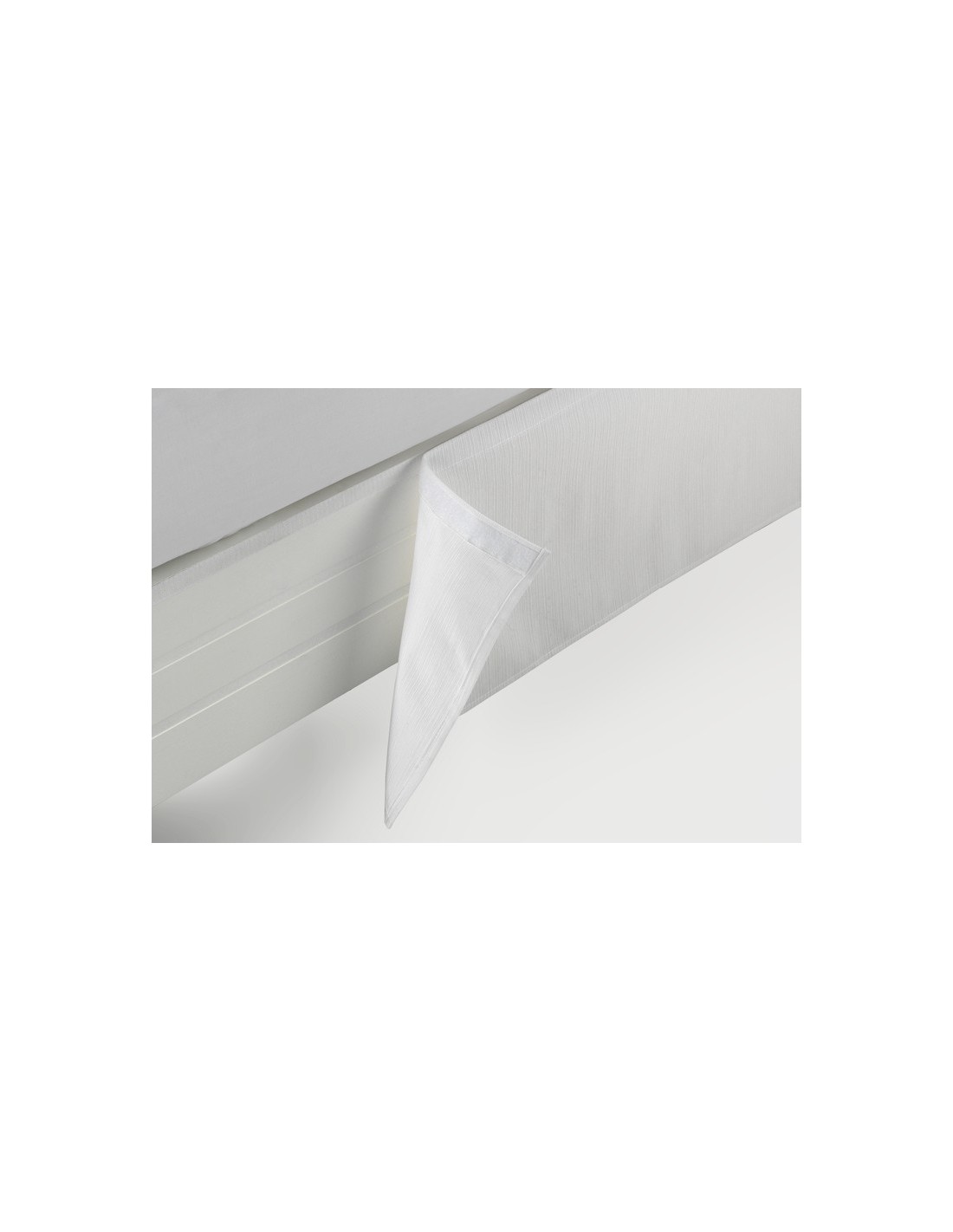CUBRE CANAPE RUST. LISO VELCRO 50/50 145-BLANCO OPTICO