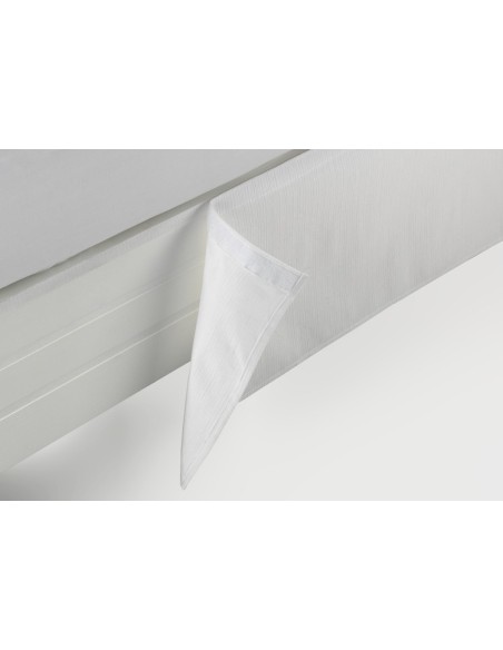 CUBRE CANAPE RUST. LISO VELCRO 50/50 145-BLANCO OPTICO