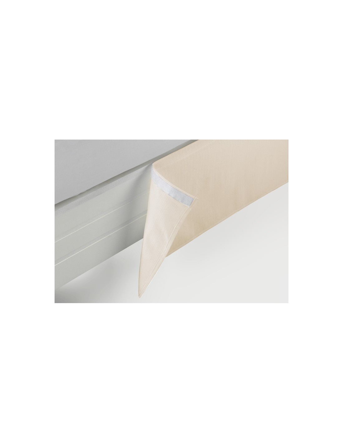 CUBRE CANAPE RUST. LISO VELCRO 50/50 021-CREMA