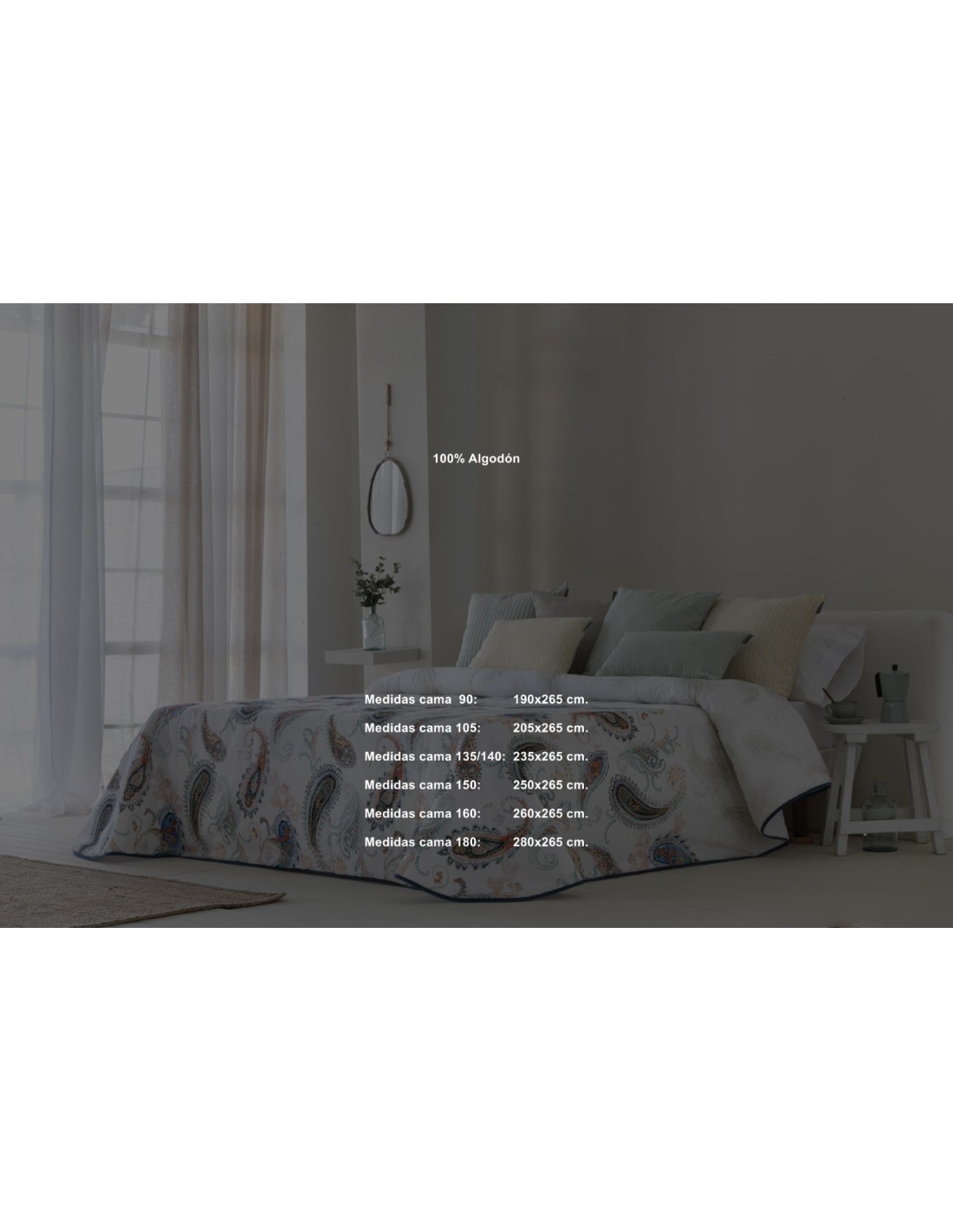 Colcha Bouti Digital 60 Gramos Jaipur Confecciones Paula