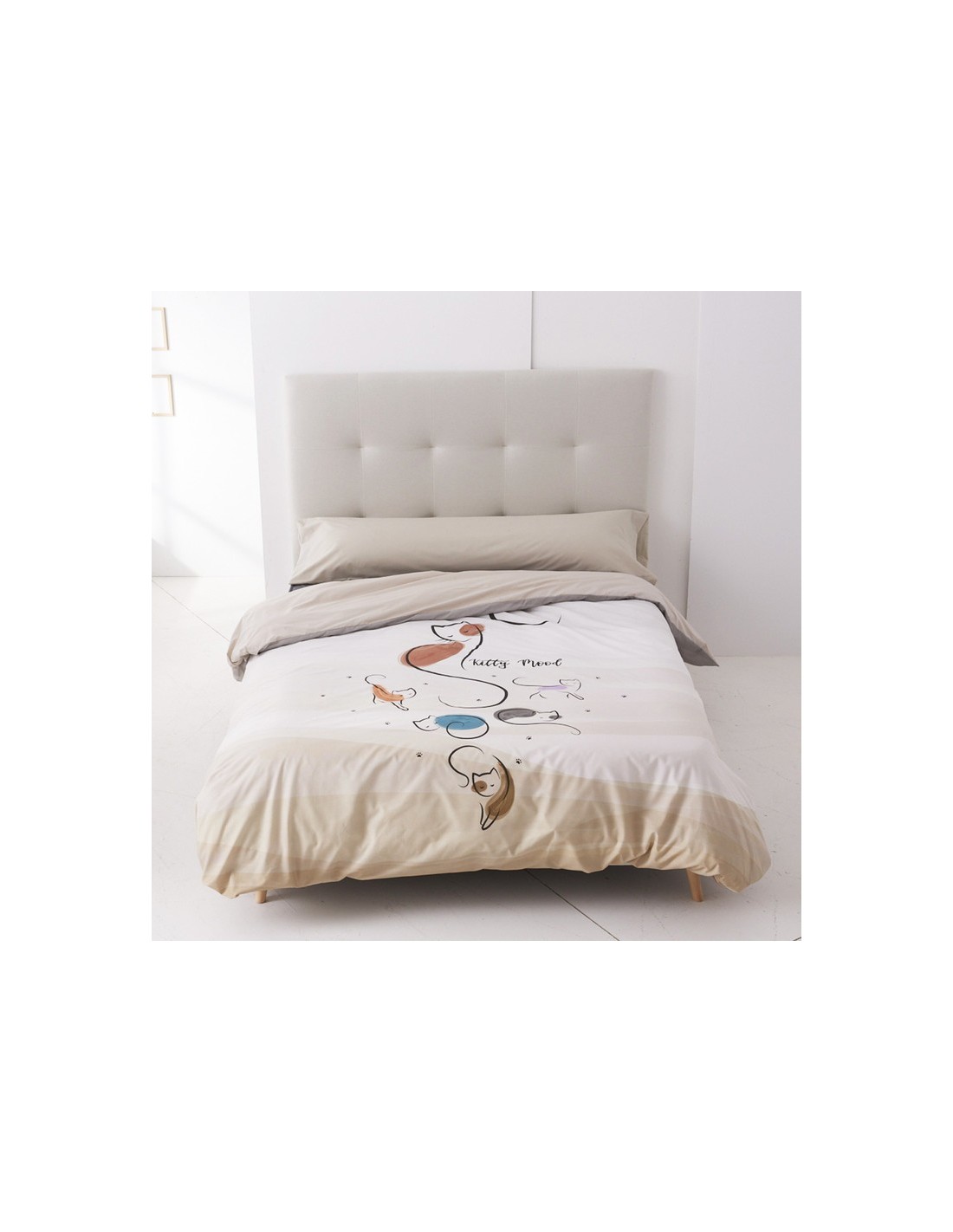 Conjunto de funda nórdica + fundas de almohada KITTY