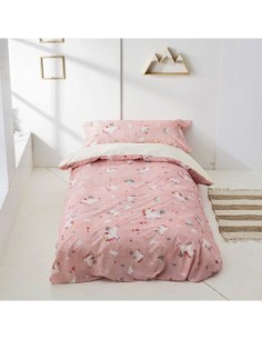  DUO FN+ALMOHADAS infantil de unicornios . Presentado en una bolsa de tela que