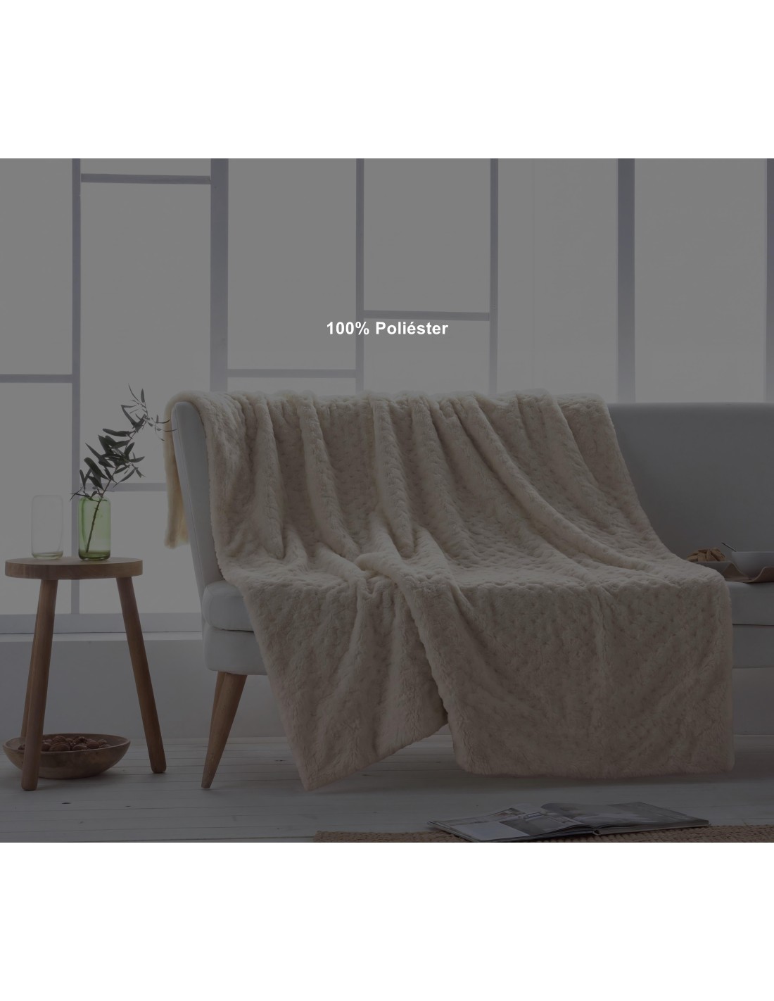 Mantas de sofá y plaids decorativos para sofá y cama |Leonard