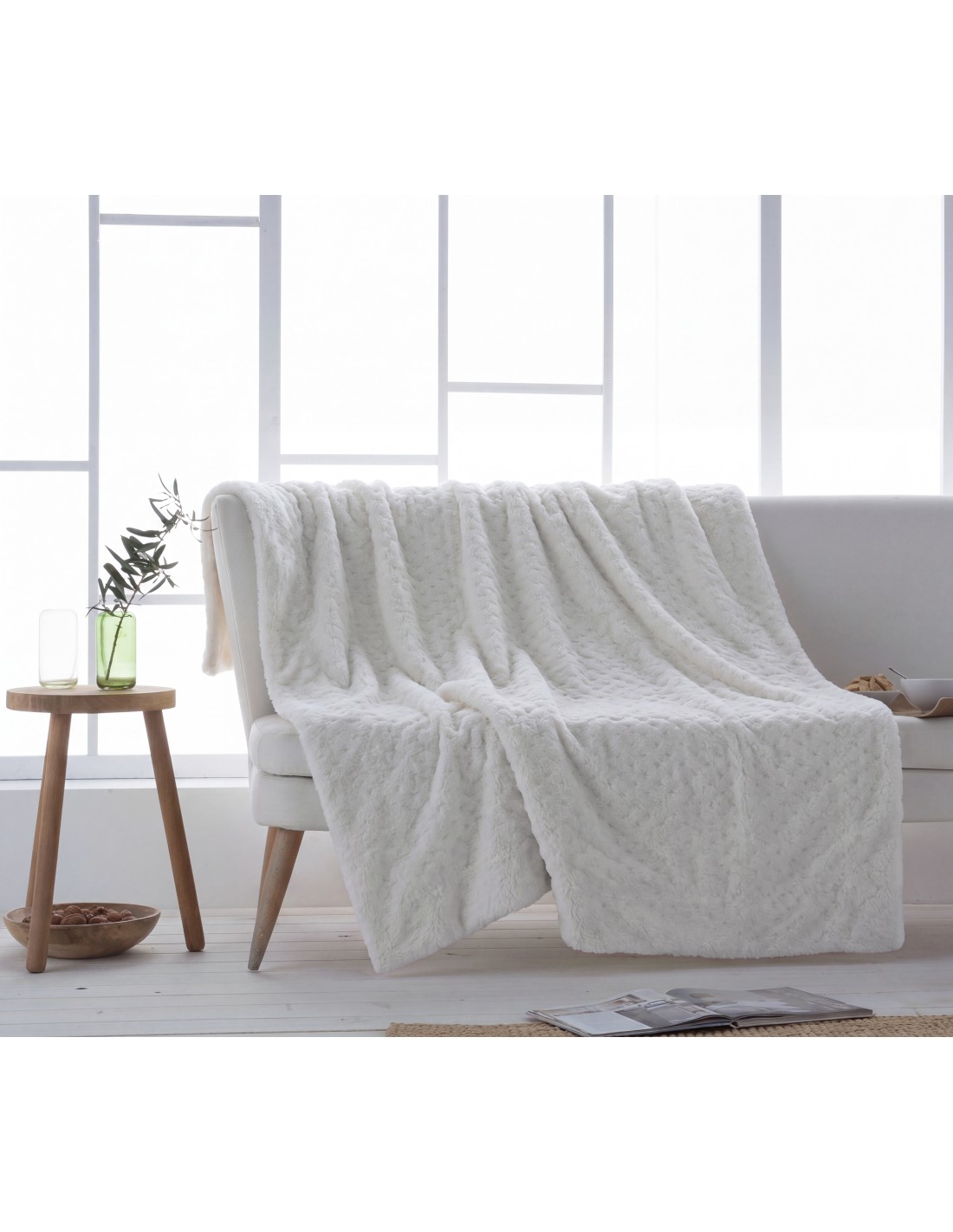 Mantas de sofá y plaids decorativos para sofá y cama |Leonard