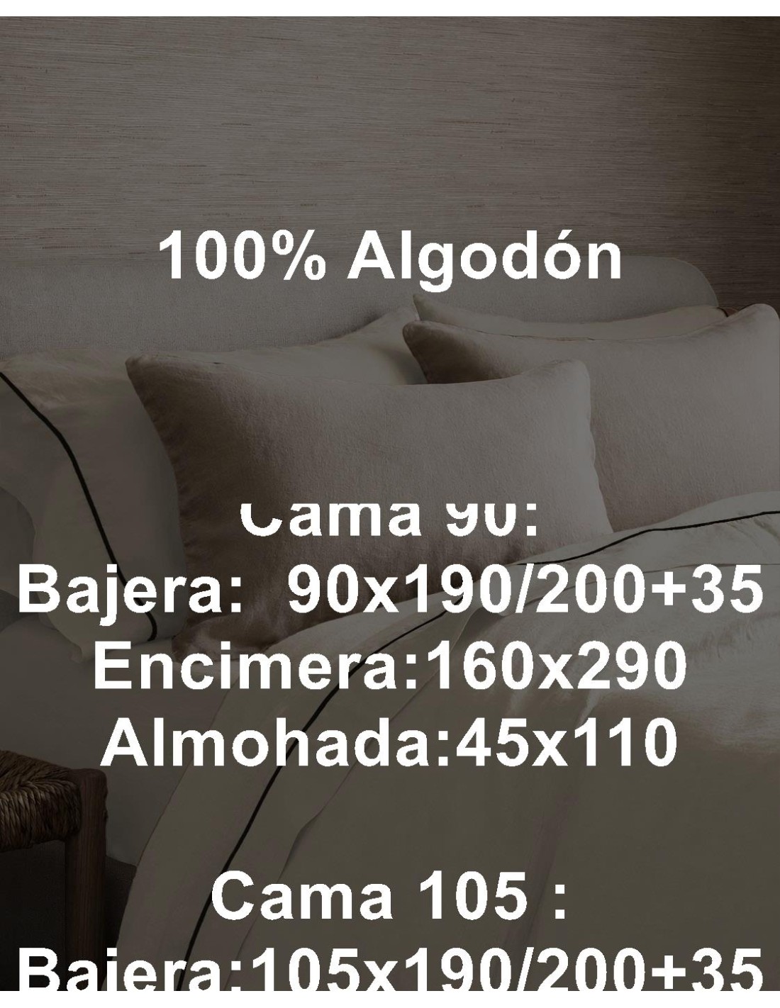 Juegos de Sábanas Lisas de Algodón de 200 Hilos Olimpia