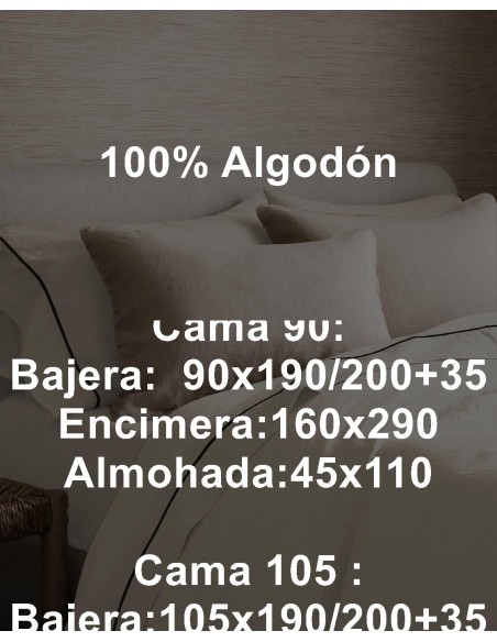 Juegos de Sábanas Lisas de Algodón de 200 Hilos Olimpia