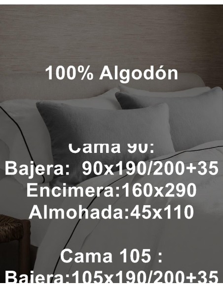 Juegos de Sábanas Lisas de Algodón de 200 Hilos Olimpia