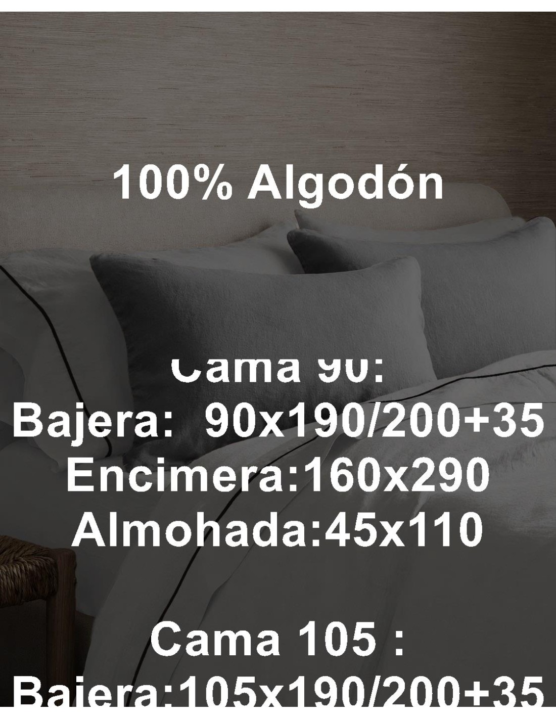 Juegos de Sábanas Lisas de Algodón de 200 Hilos Olimpia