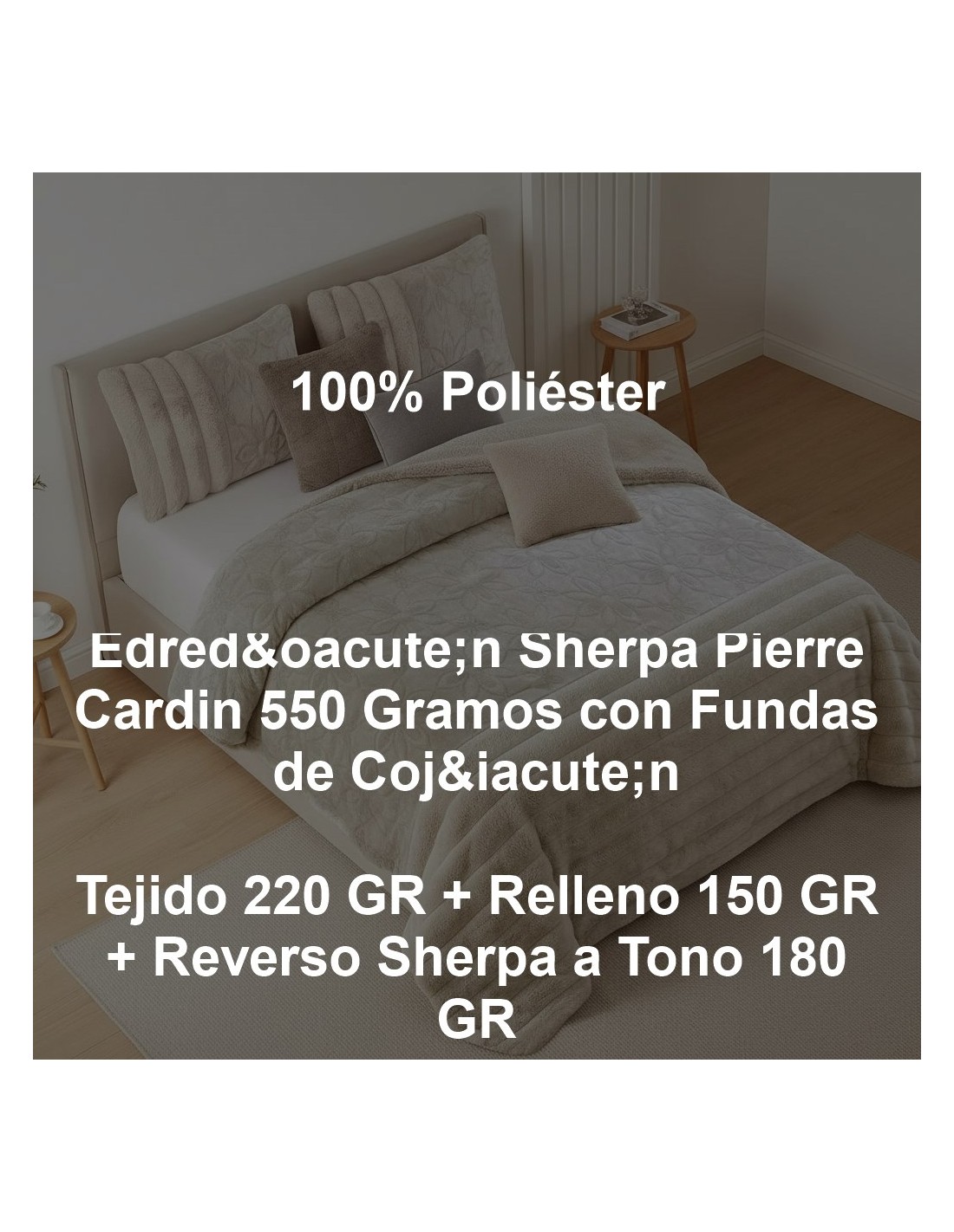 Edredón Sherpa Pierre Cardin Flor