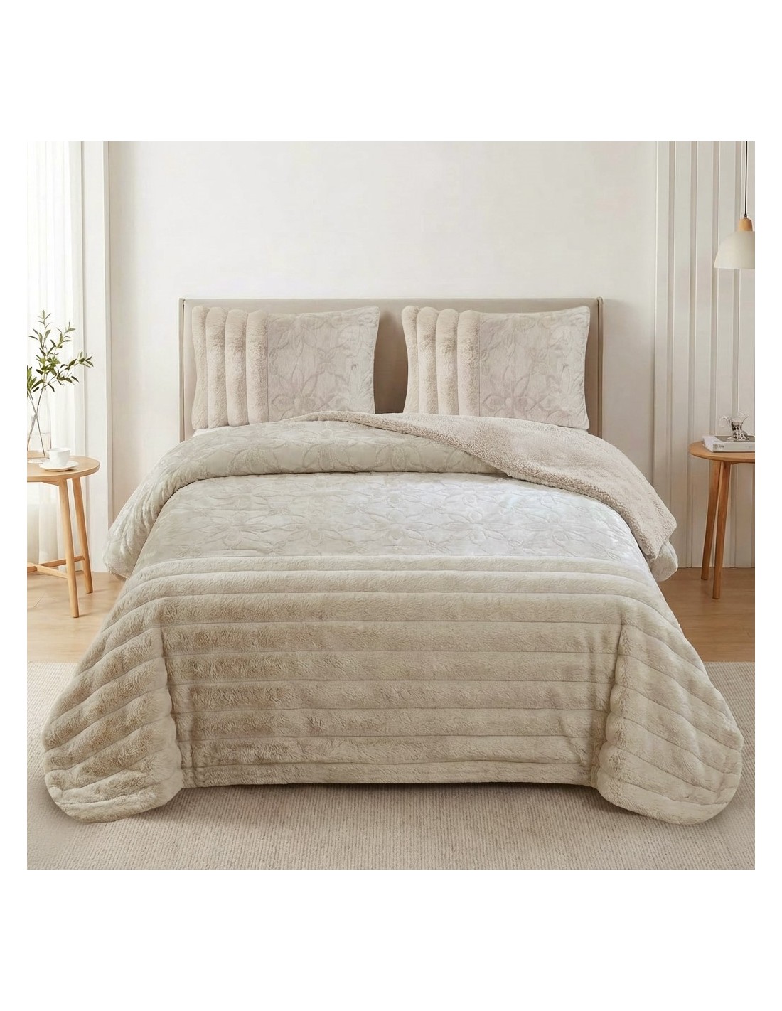 Edredón Sherpa Pierre Cardin Flor