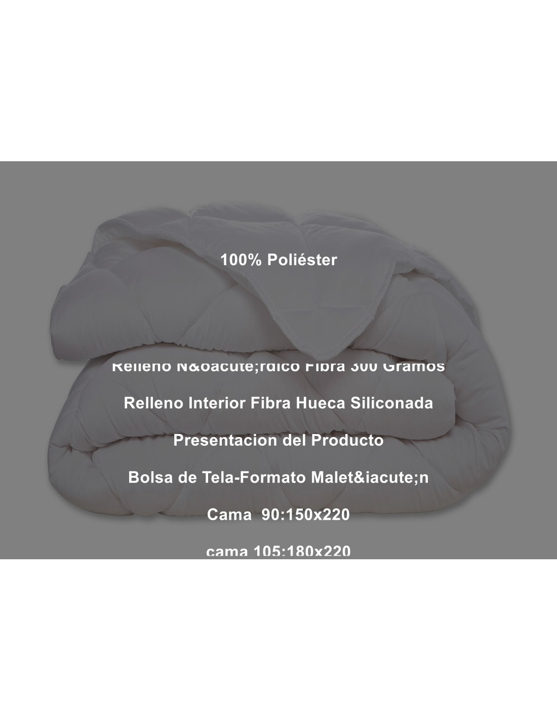 Relleno Nórdico Fibra 300 Gramos