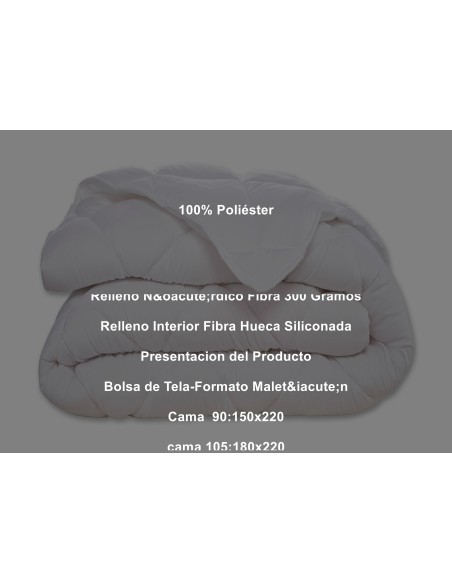 Relleno Nórdico Fibra 300 Gramos