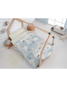 Duo funda nórdica + almohada Mi mundo