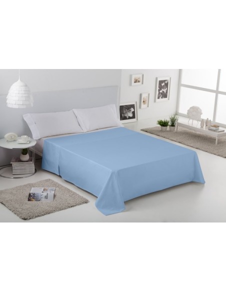 Sábana encimera COMBI LISOS. 100% algodón (144 hilos). Es-Tela