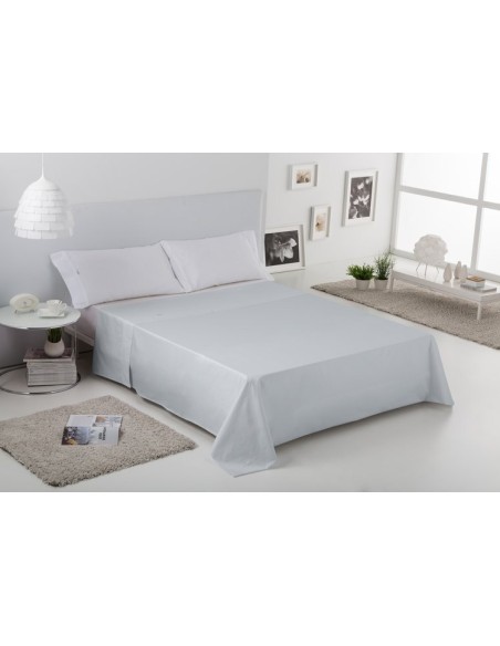 Sábana encimera COMBI LISOS BIÉS. 100% algodón (200 hilos). Es-Tela