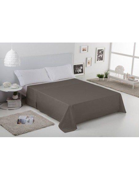 Sábana encimera COMBI LISOS BIÉS. 100% algodón (200 hilos). Es-Tela