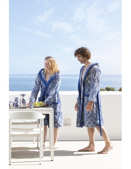 Albornoz Terciopelo Jacquard Steel