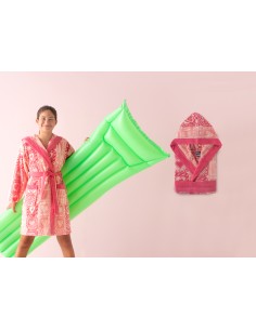 Albornoz Juvenil Terciopelo Jacquard Orchide 2