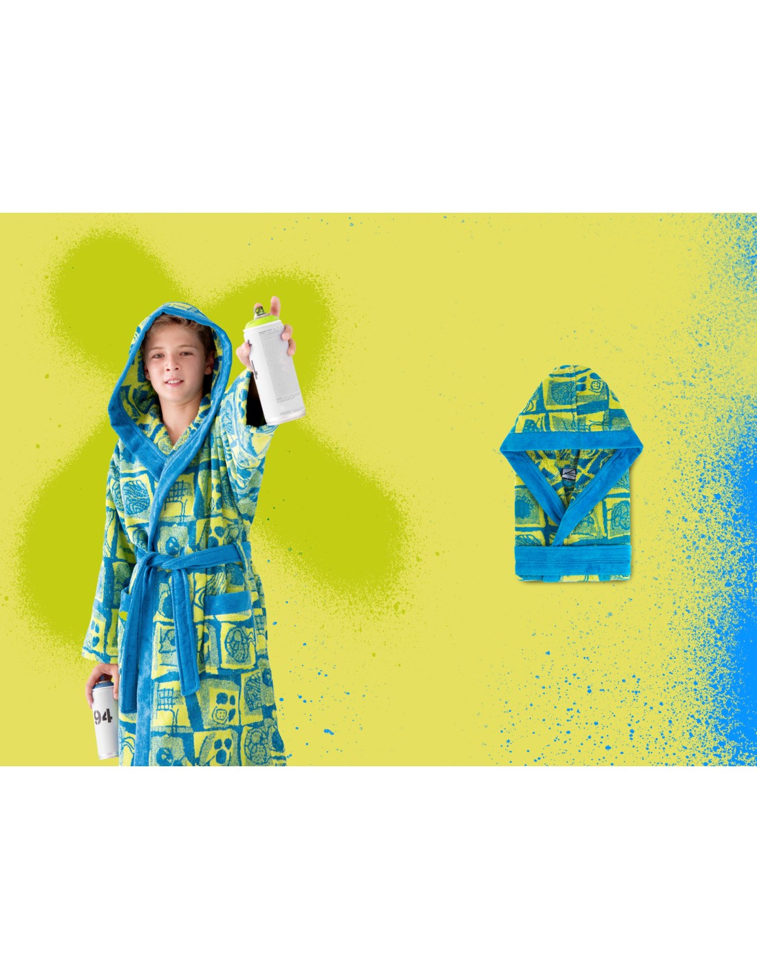 Albornoz Juvenil Terciopelo Jacquard Phantome